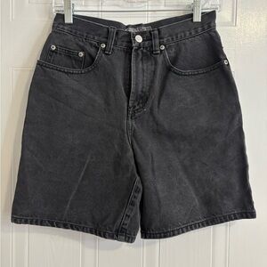 Old Navy Black High-Rise Denim Shorts